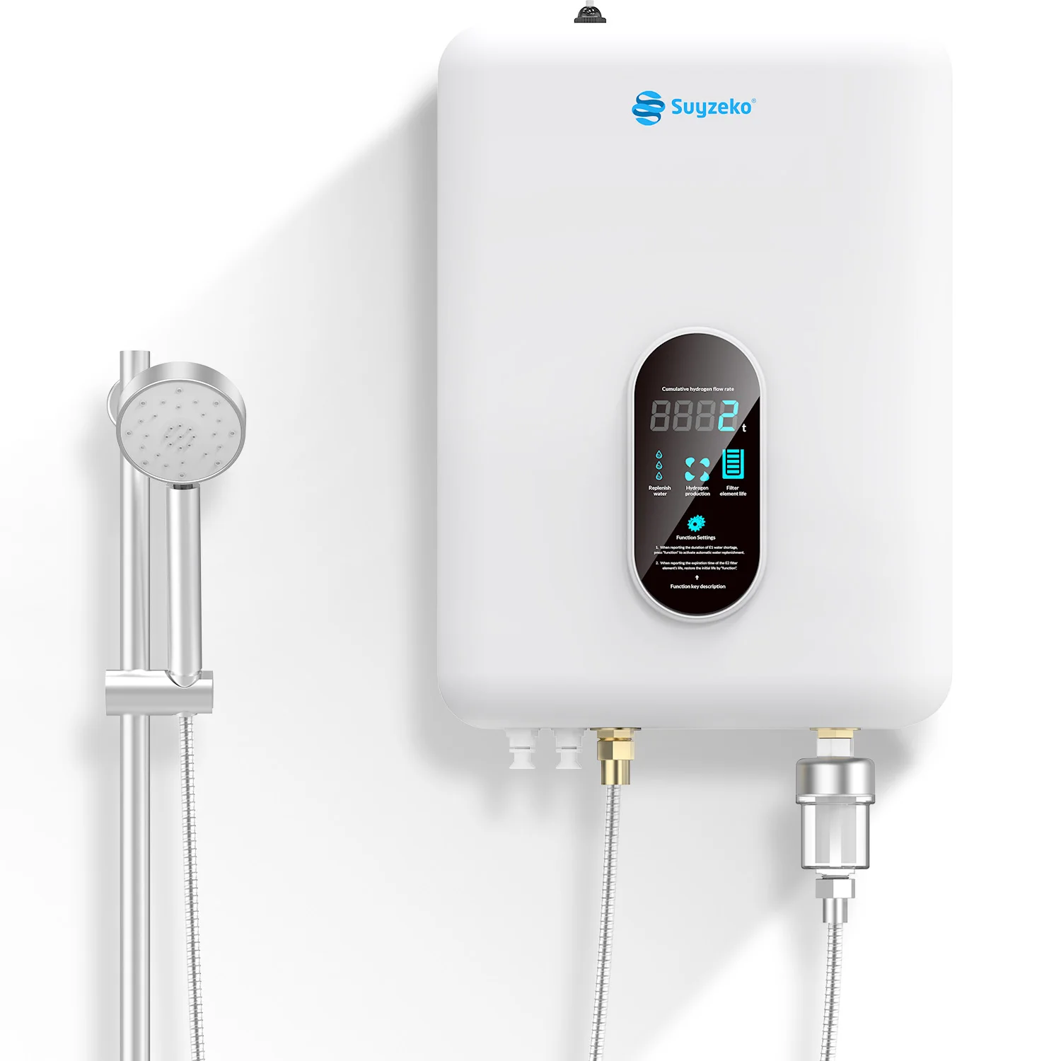 Suyzeko Wall-mounted Hydrogen Bath Machine for Antioxidant, Anti-inflammatory, Fatigue Relief Hydrogen Output Family Health