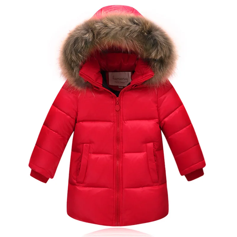 Direct sales of winter new children's down jackets for boys medium to long styles for children, and casual warm thick jackets