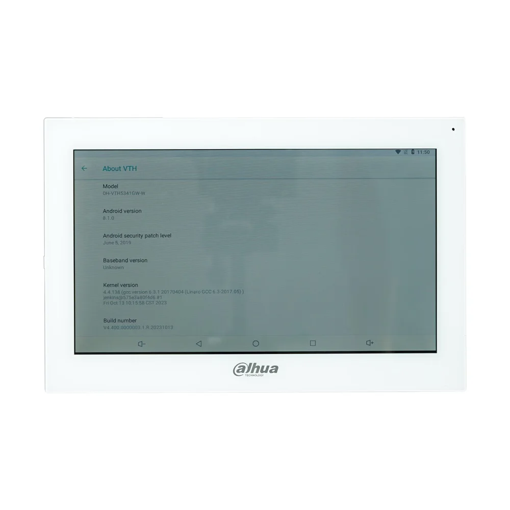 Dahua VTH5341G-W VTH5341GW-W  PoE(802.3af) Android 10-inch digital indoor monitor, Video Intercom monitor,wired doorbell monitor