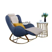 S Rocking Chair Recliner Adult Household Fabrics Rocking Chair Balcony Nap Luxury Massage Chair Leisure Lazy Full Body Small