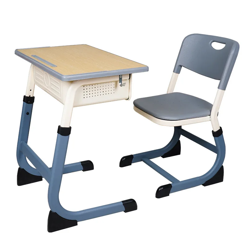 

Classroom furniture wooden single seat school desk chair for students hot sales modular mdf desk furniture desk