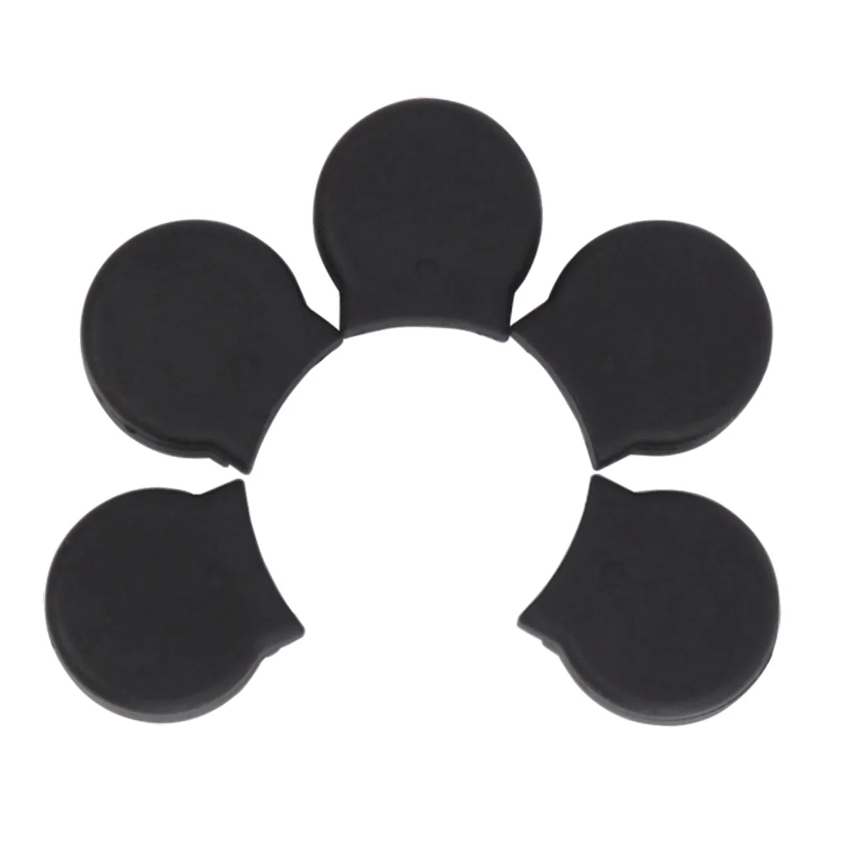 

5 PCS Rubber Clarinet Thumb Rest Cushion Protector Music Instrument Accessory (Black) Clarinet thumb cushion