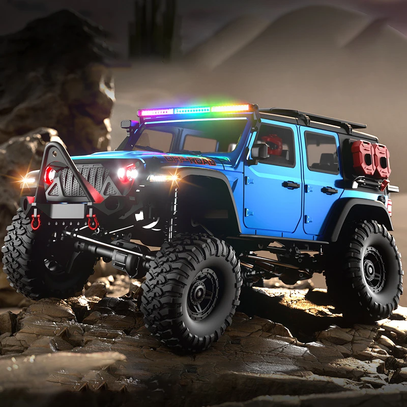 HB R1001/R1002 1/10 4WD RC Crawler RTR - 2.4G مركبة للطرق الوعرة بجهاز تحكم عن بعد مع ونش LED وتفاضلي