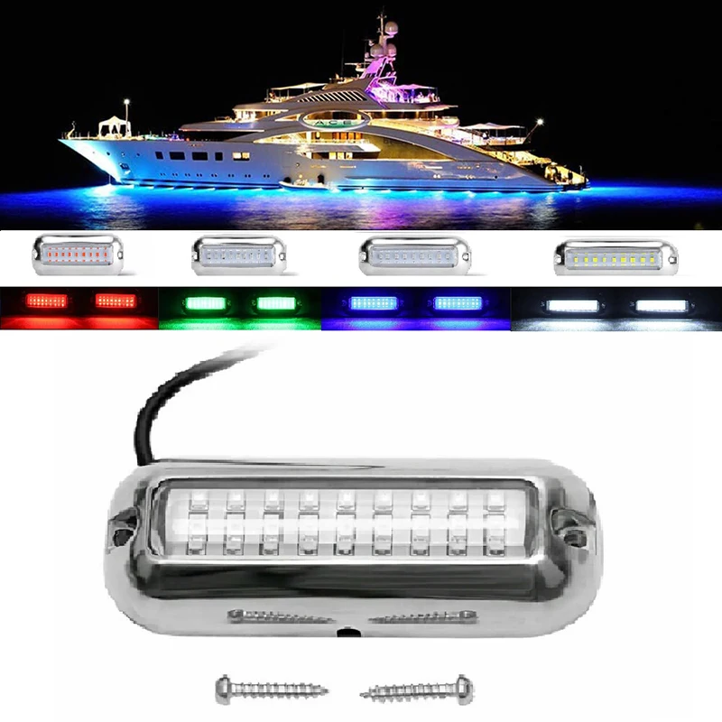 

Подводный буй из нержавеющей стали и поликарбоната, 27 светодиодов