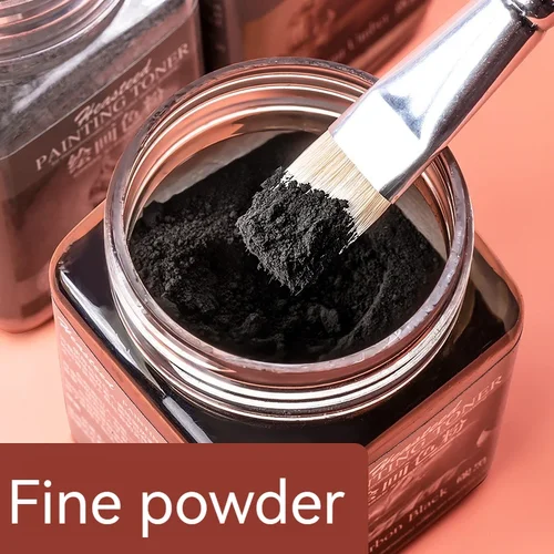 Imagen 2 del producto Polvo de carbono Soluble en agua para dibujo de grafiti, pintura de Color gris claro, negro, polvo especial para estudiantes de arte