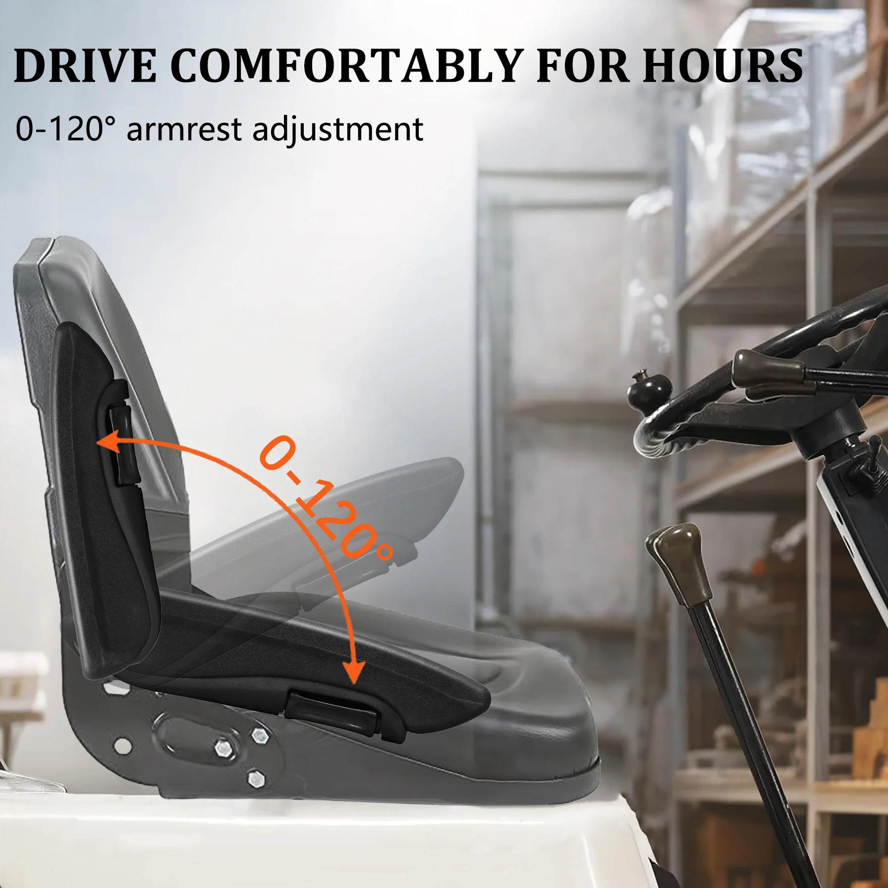 مسند ذراع مقعد HWHONGRV ملحقات مسند ذراع مقاومة للاهتراء قابلة للتعديل، مناسبة لمساند ذراع مقعد التقاط RV لشاحنة السيارة #3