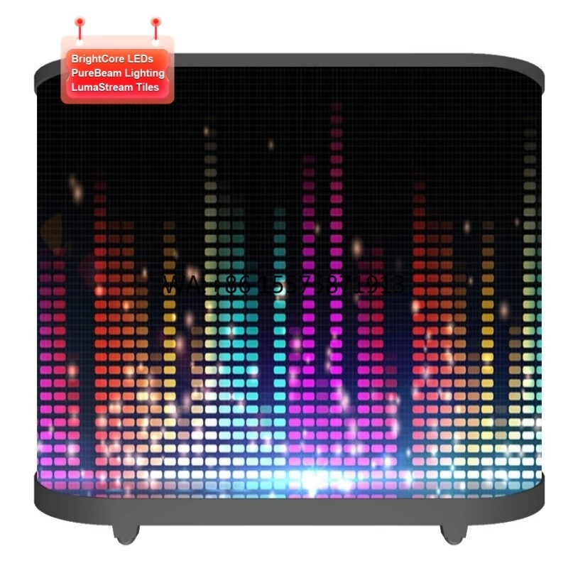 Full-color LED Display for Music Festivals, Customizable Shapes Available for DJ Booths.