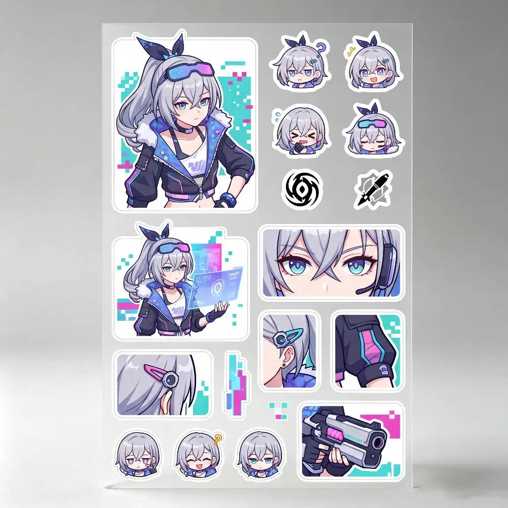 Honkai Star Rail Silver Wolf Stickers Auto Body Bumper Windows Motorcycle Laptop Walls Vinyl Decal Car Tuning Accessories