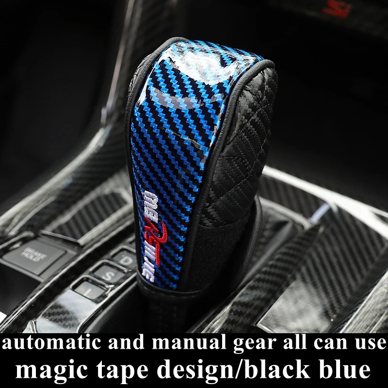 Hot Sale Car Gear Shift Knob Cover Protector Universal PU Leather Non-Slip Car Handbrake Protector Car Interior Accessories CSV