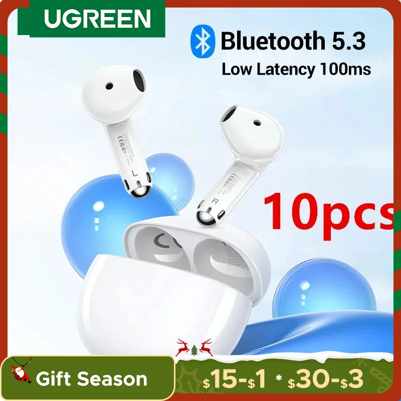 UGREEN HiTune H5 TWS Earphones Wireless Headphones TWS Earbuds Double Mic Call Noise Reduction In-Ear Handfree Earbuds