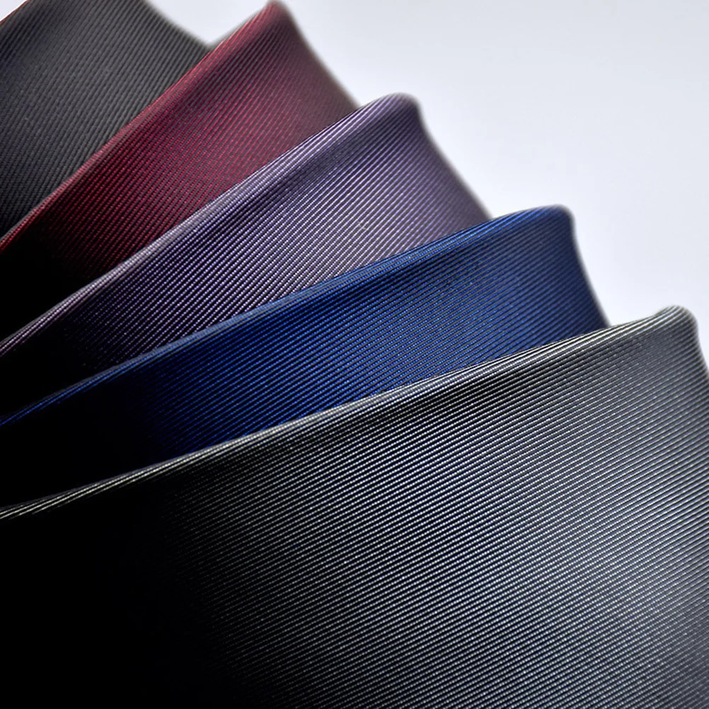 

Navy Blue Zipper Neck Tie For Men Solid Color Pre-Tied Formal Business Slim Design Wedding Graduation Party Wear Neck Tie