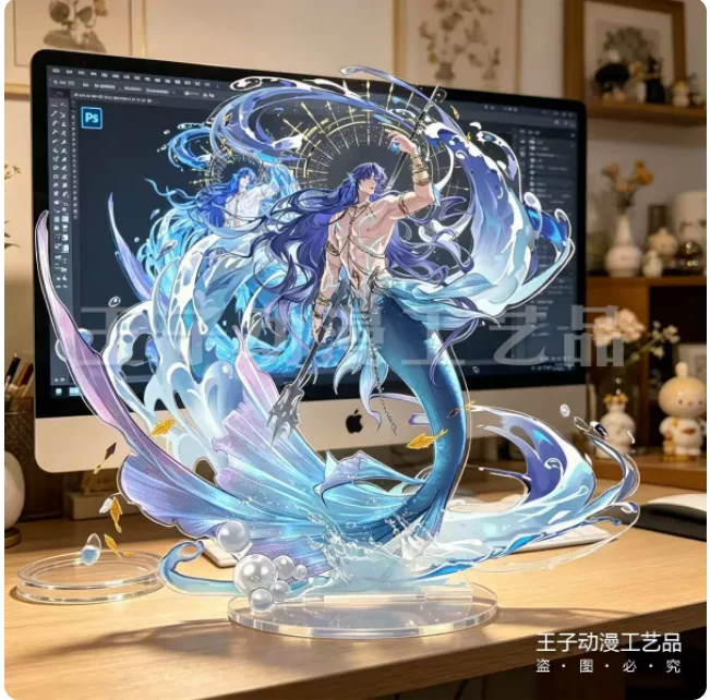 Anime Love and Deepspace Rafayel Double-Sided Acrylic Stand Figure Model Plate Cosplay Collection Desktop Decor Gifts MM