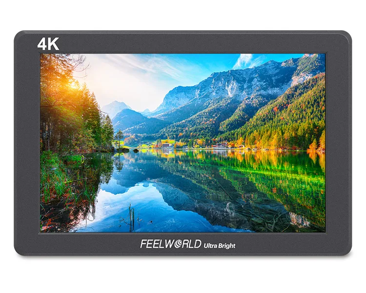 FEELWORLD P7 7 Inch 2200nit Daylight Viewable Rugged Aluminum Design 4K HDMI Input Output small hd monitor