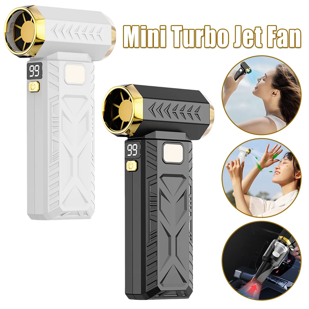 

Electric Air Duster Adjustable Wind Speed Jet Dry Blower Rechargeable Dust Blower with Light for Car/Keyboard/PC/Home Accessory