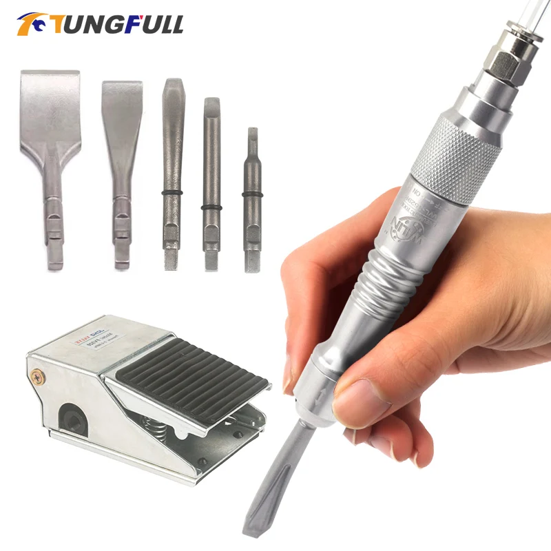 Mini Air Chisel Pneumatic Hammer Air Chisel Shovel Micro Air Flux Chipper Gas Shovel Chisel Pencil Dental Medical Gypsum Cast