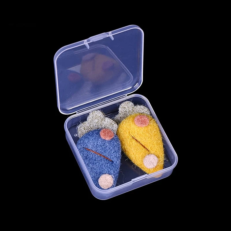 Small Clear Plastic Beads Storage Containers Box with Hinged Lid for Accessories,Crafts,Learning Supplies,Screws,Drills