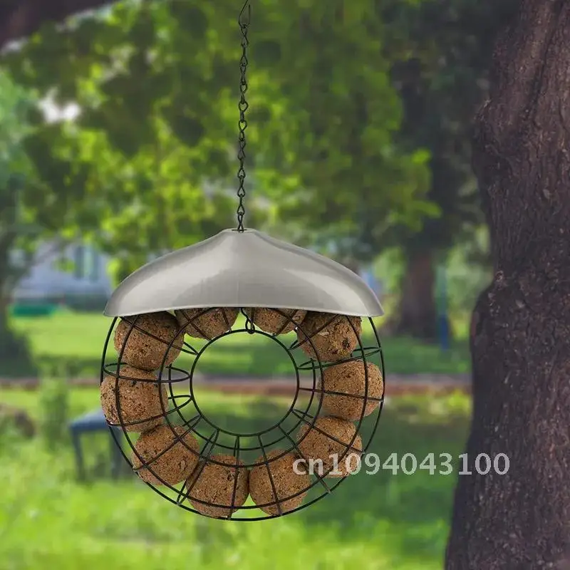 

Bird Feeder Feed Station Garden Hanging Plastic Birds Food Suet Outdoor Decoration Tree Fat Feeder Feeders Dispenser Ball