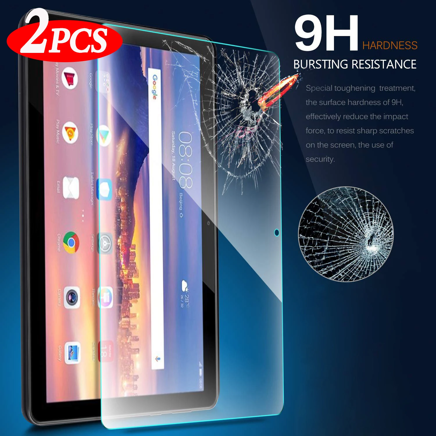 Protecteur d'écran pour tablette Lenovo Tab M8 HD, Film en verre trempé 9H de qualité supérieure, 8.0 pouces, TB-8505F pouces, TB-8505X 8.0