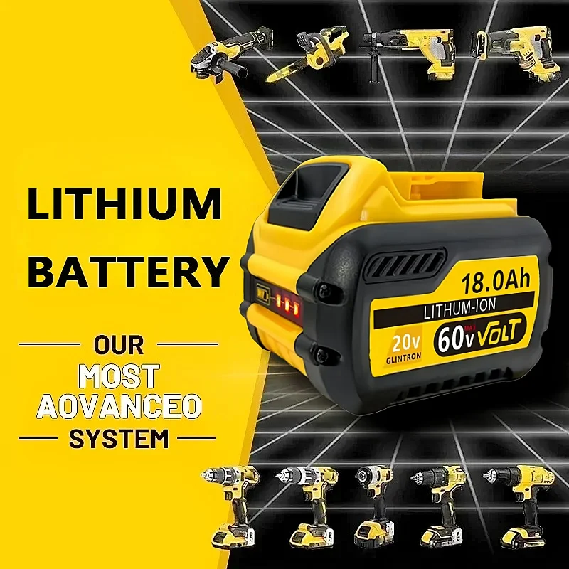 Dobíjecí lithium-iontová baterie 20V 6,0Ah MAX, která může nahradit baterii Dewalt 18/20V, vhodná pro nářadí Dewalt DCF850 DCD796 DCF922 - náhled 5