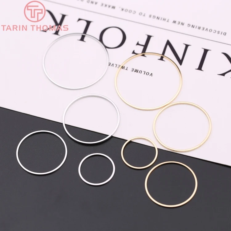 (4135)Diameter 8MM to 70MM Round Brass Closed Rings Connect Rings Jewelry Making Findings More color can picked