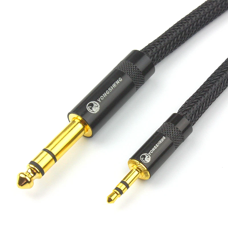 Carare high fidelity 4N oxygen-free copper 6.5 to 3.5 6.35 large three-core to 3.5 wire 3.5 to 6.5 audio signal cable