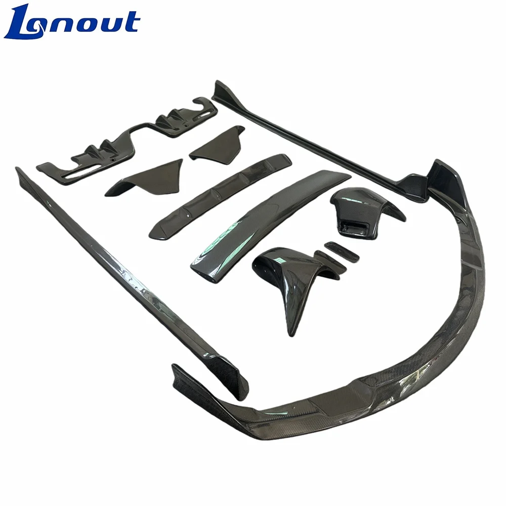 

AIMG Style Carbon Fiber Front Lip Side Skirt Rear Lip Rear Corner Top Wing Tail Wing for Toyota Supra A90 Upgrade Body Kit