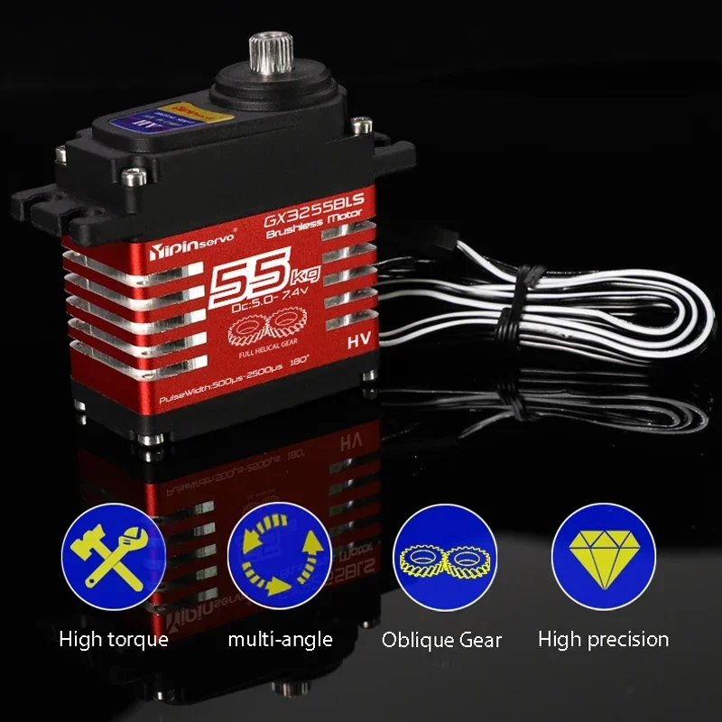 Impermeabile IP68 Servo 35 40 55 60 70KG tutti gli ingranaggi elicoidali in acciaio Servos digitali per accessori rc 1/8 1/10 auto giocattolo