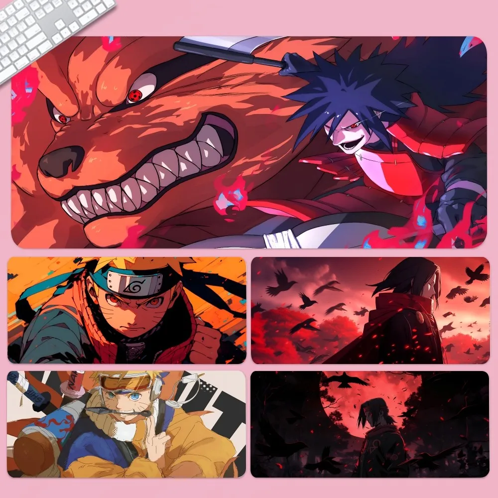 

N-Naruto Mousepad Large Computer Gaming Accessories MousePads Desk Mats Anti-slip Laptop Soft Mouse Pad