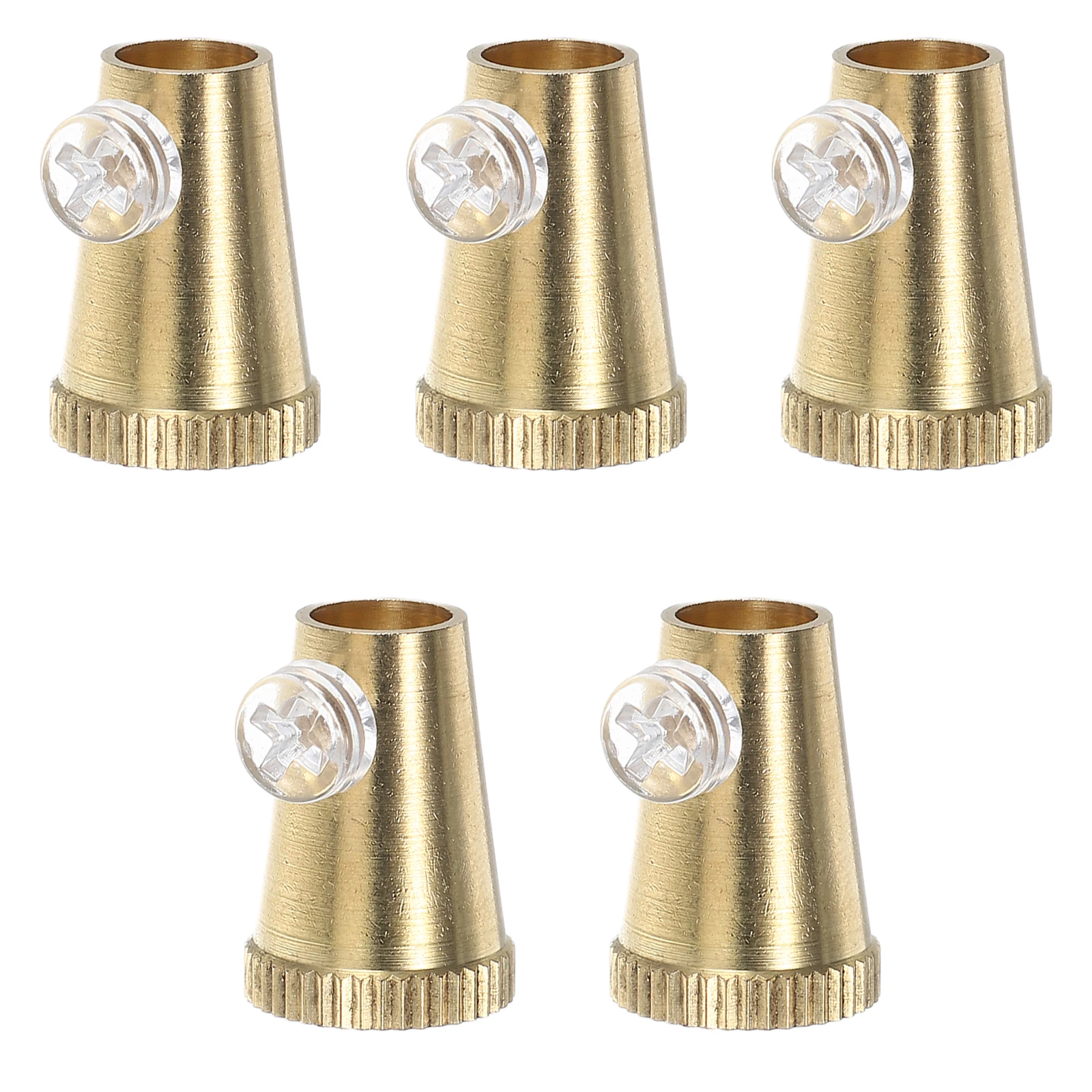 

5 set 5 Sets Brass Wire Lock Caps For Light Fixtures Durable Secure Lamp Finial Caps Industrial Classic Style Screw Cap