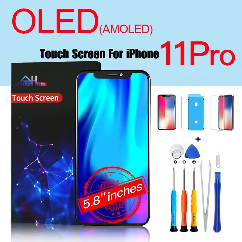 PINZHENG High Quality Screen AMOLED INCELL LCD OLED OEM For iPhone 11 12 13 Mini Pro Max XS XR MAX Display Replacement With Tool - Image 12
