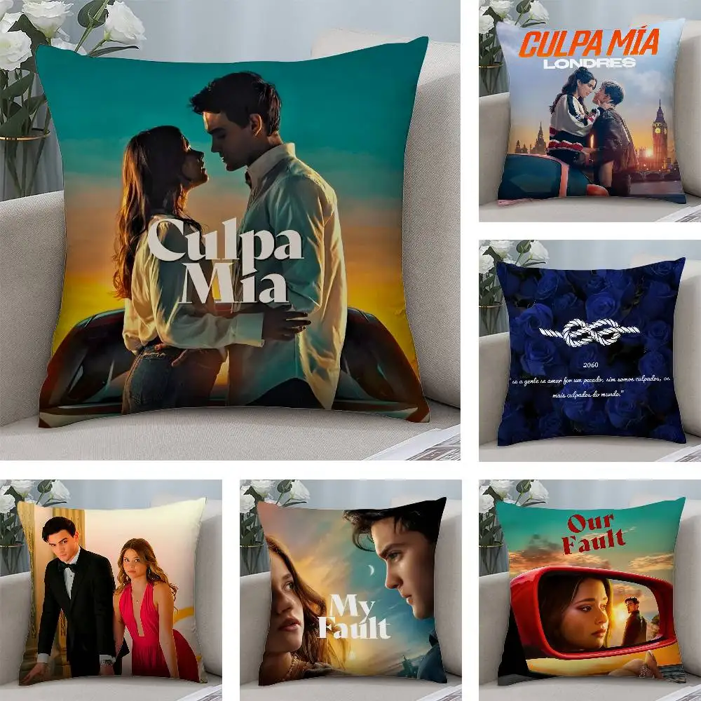 

Наволочка M-My Fault Culpa Mia Movie, короткая плюшевая наволочка с двусторонним принтом, квадратные наволочки, диван, домашняя подушка, декор
