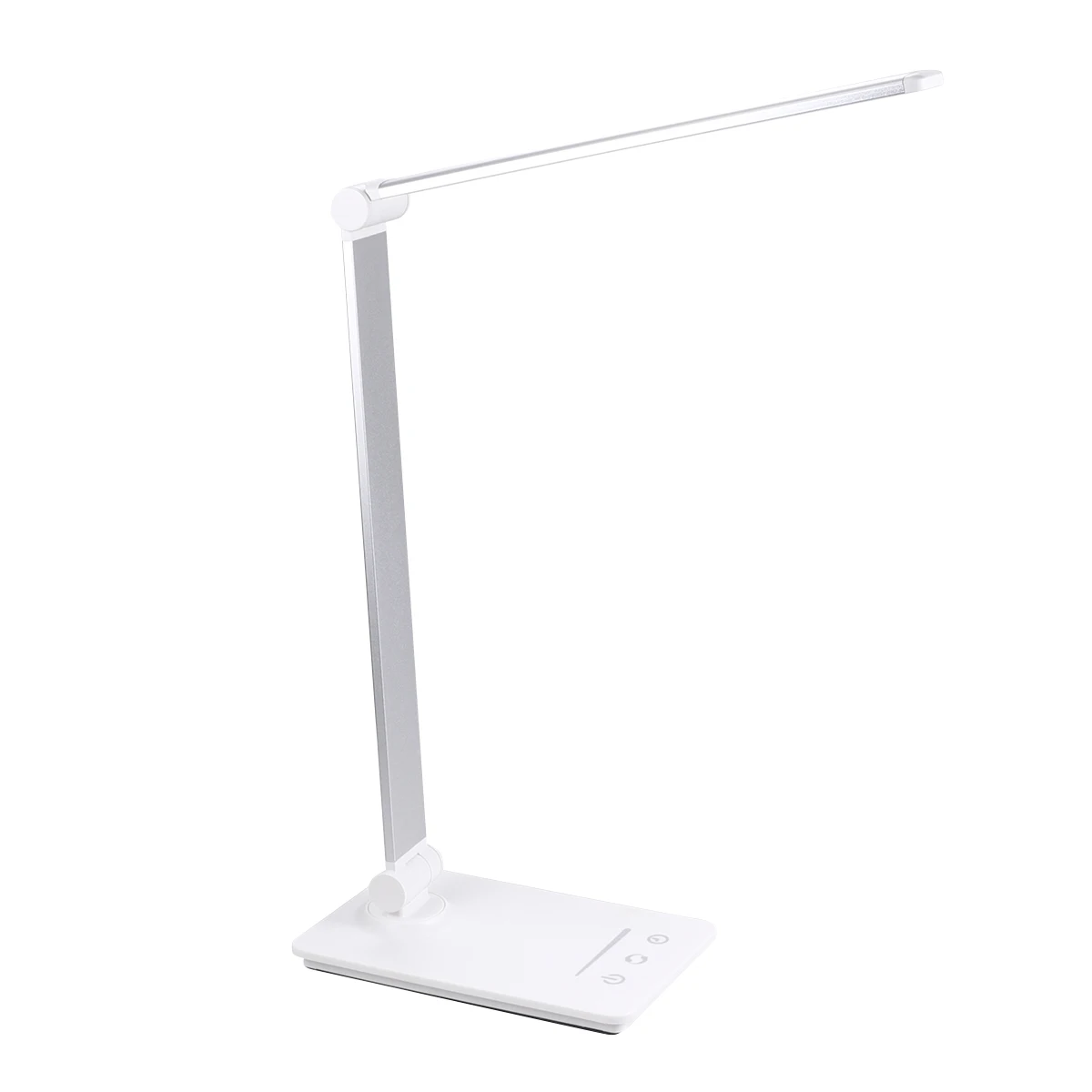 

1pc Led Desk Lamp Rechargeable Touch Control Foldable Design Usb Charging Reading Table Lamp For Office Bedroom School Silver 5