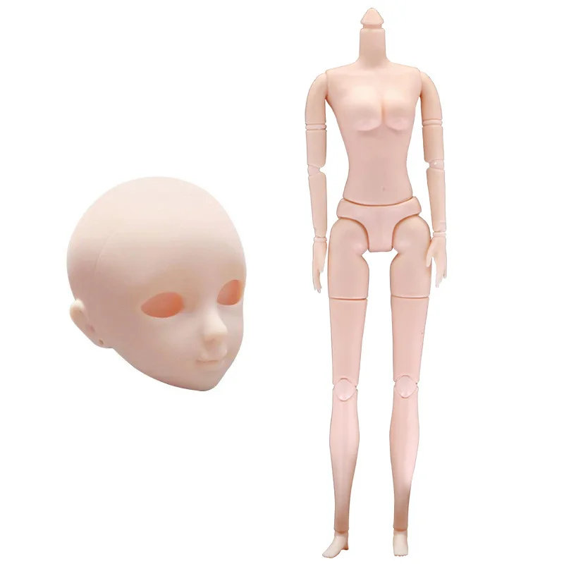 Accesorios para el cuerpo de la muñeca Bjd, 26 articulaciones móviles, 28cm de altura, cabeza de práctica de maquillaje corporal, casa de juego, juguete de vestir Diy para niños, 1/6