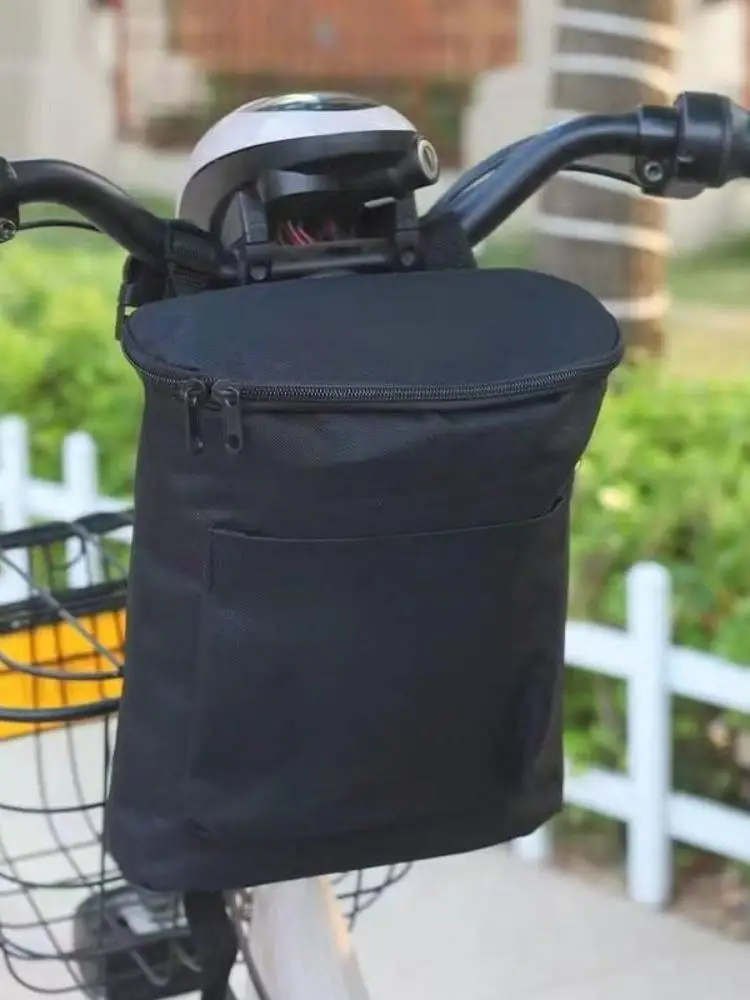 AliExpress NONE Large Capacity Handlebar Bag Removable Waterproof Storage Bag Zipper Oxford Cloth Hanging Bag Motorcycles Electric Vehicles