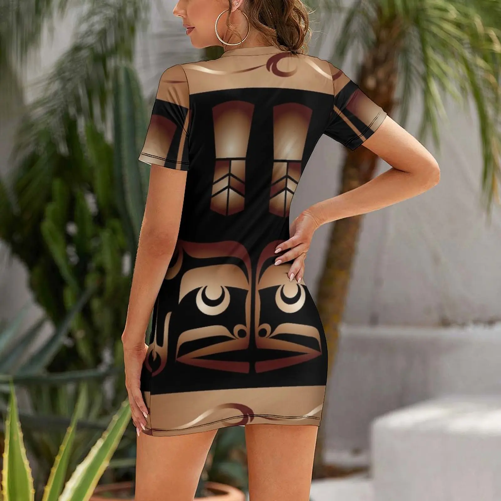 Coppers Short Sleeved Dress bandage dress Long dress woman dresses for women 2025 elegant