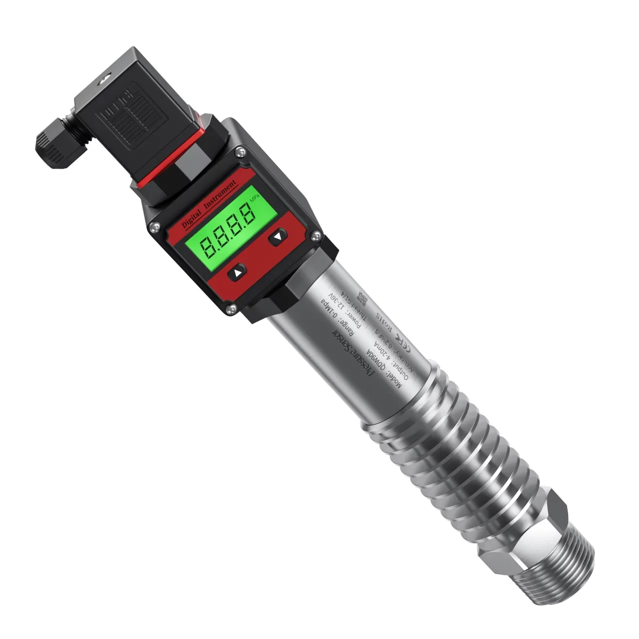 

0-10bar 0-100bar 0-600bar Pressure Transmitter 0-10V 4-20mA G1/4 RS485 0-350℃ High Temperature Water Pressure Sensor Transmitter