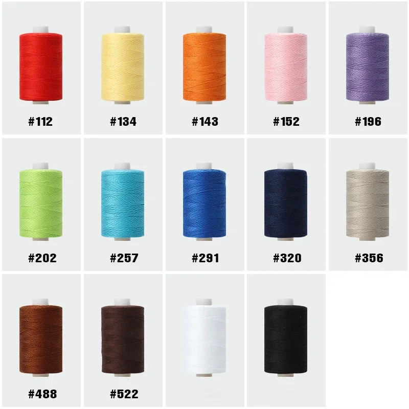 Color Thick Yarn High Speed Polyester Yarn Luggage Shoes Flat Car Thread 300 Meters Sewing Thread 203 Denim Thread