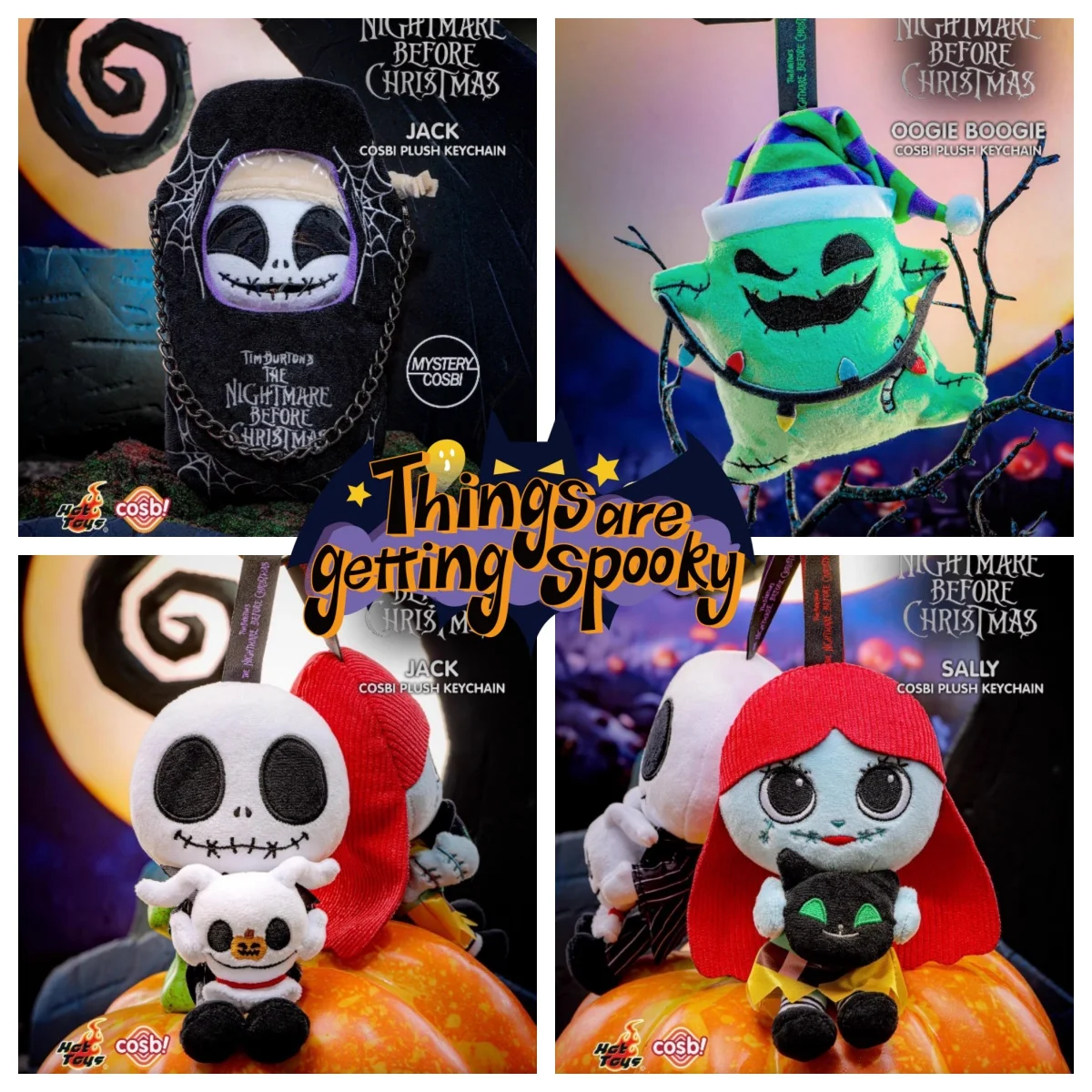 

Hot The Nightmare Before Christmas Plush Series Blind Box Model Mini Figure Desktop Ornament Toys Kids Halloween Gift