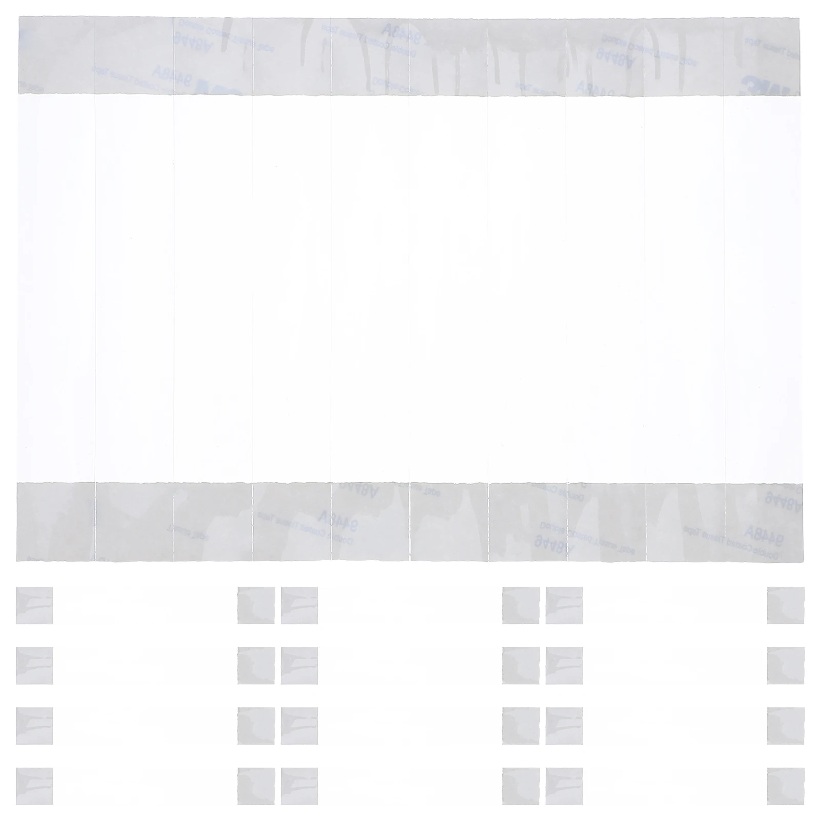 

300 Pcs Price Tag Plastic Clips for Display Adhesive Tapes Signs Clear Strips Labels