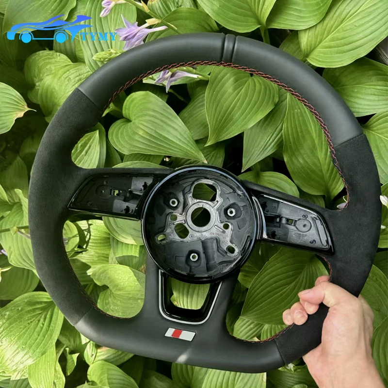 

For the Audi A3,A4,A5,Q2,S3,S4 and S5 modification and upgrade, the leather flat-bottom sports steering wheel is available