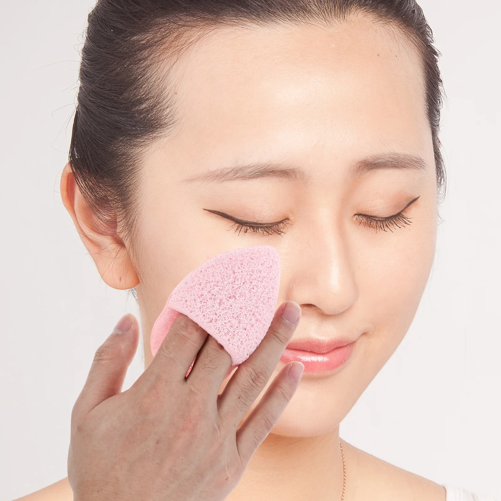 Éponges nettoyantes pour le visage, 4 pièces, gants doux pour épurateur du visage, outils de lavage exfoliants, soins de la peau doux, portables et réutilisables