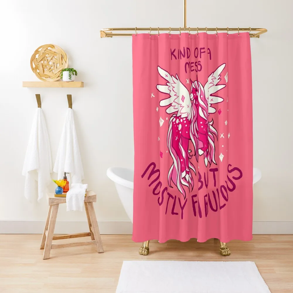 

KIND OF A MESS Pegasus Shower Curtain Waterproof Shower Shower For Bathroom Set Curtain