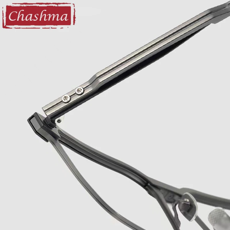 Chashma High-End-Brillen aus reinem Titan Platte optische Brillen fassungen Männer Brillen für Rezept linsen