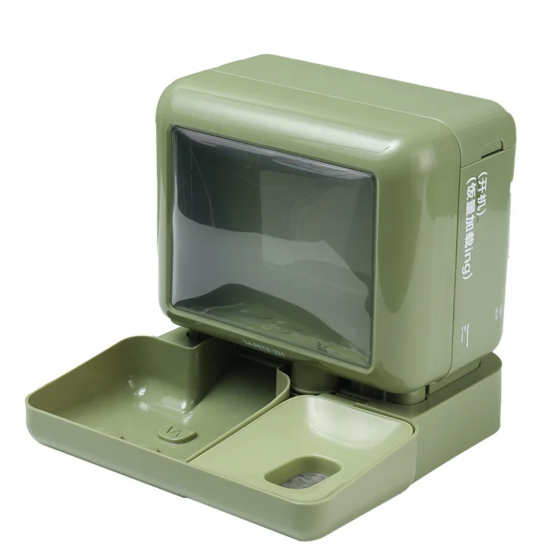 

Pet Automatic Feeder Slow Dog Cat Pet Feeding Bowl for Water Food Unplugged Water Dispenser
