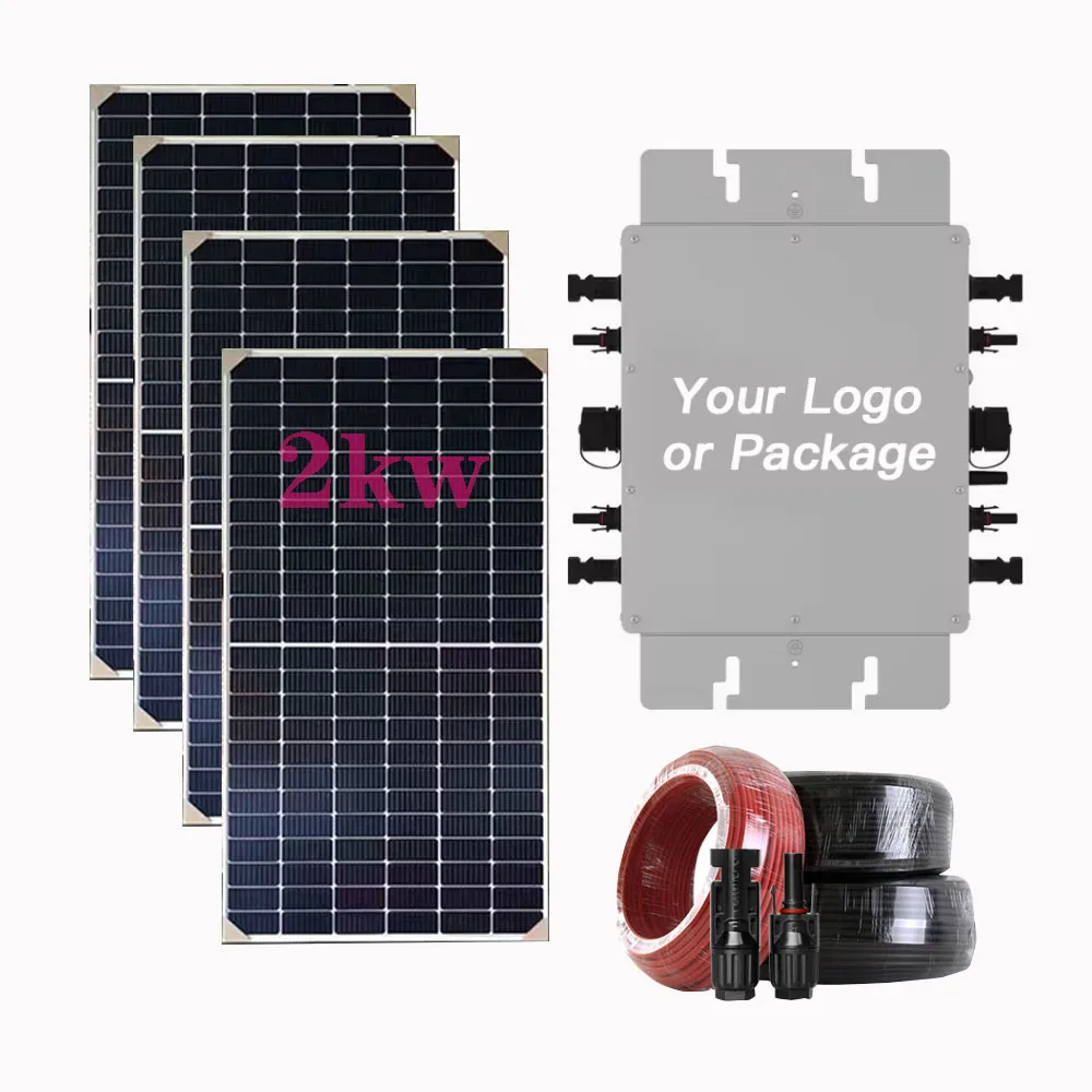 800W Three-Phase Anti-Counter Current Microinverter IP65 WiFi Balcony On-Grid Solar Power System