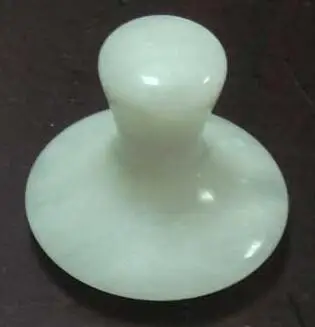 

SPA beauty facial jade massager heat energy stone oil import stone scrapping plate mushroom head