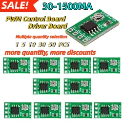 1-50 pz 30-1500MA DC3.3V 3.7V 5V LED Driver modulo regolabile a corrente costante scheda di controllo PWM per torcia USB 18650 li-ion