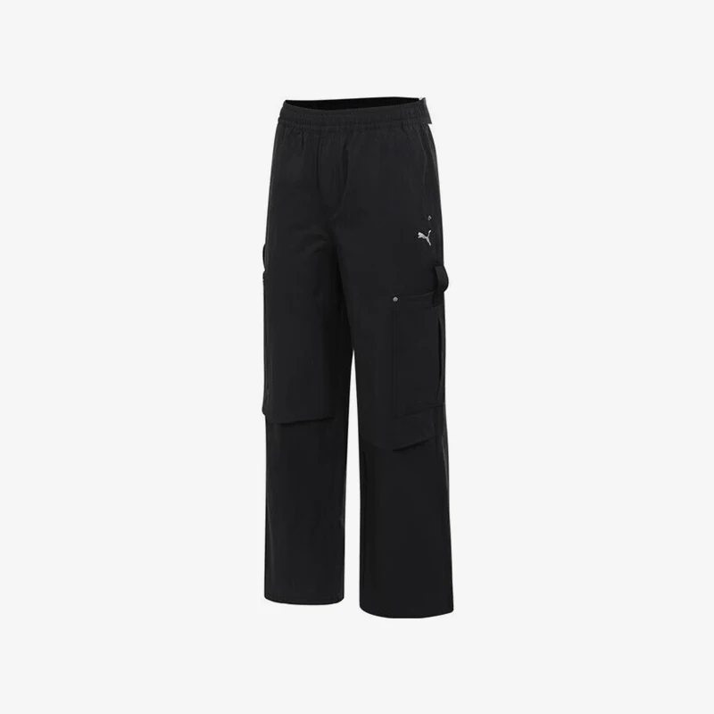 

Женские тканые минималистичные удобные прямые рабочие брюки Puma Genuine 2025 633139-01