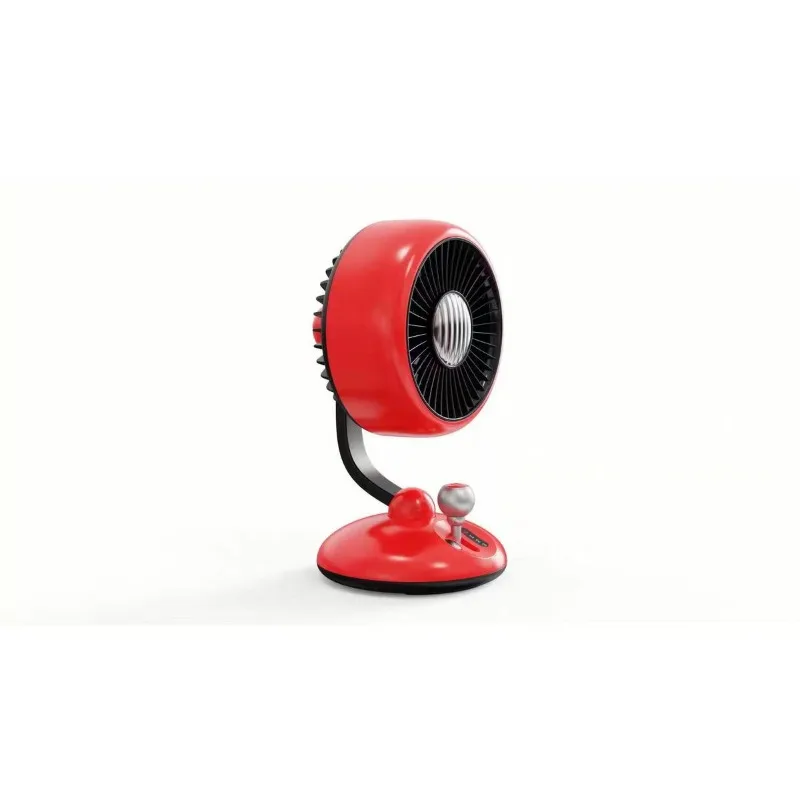 

Small fan kart hitch switch desktop table charging 180 ° shaking head with night light