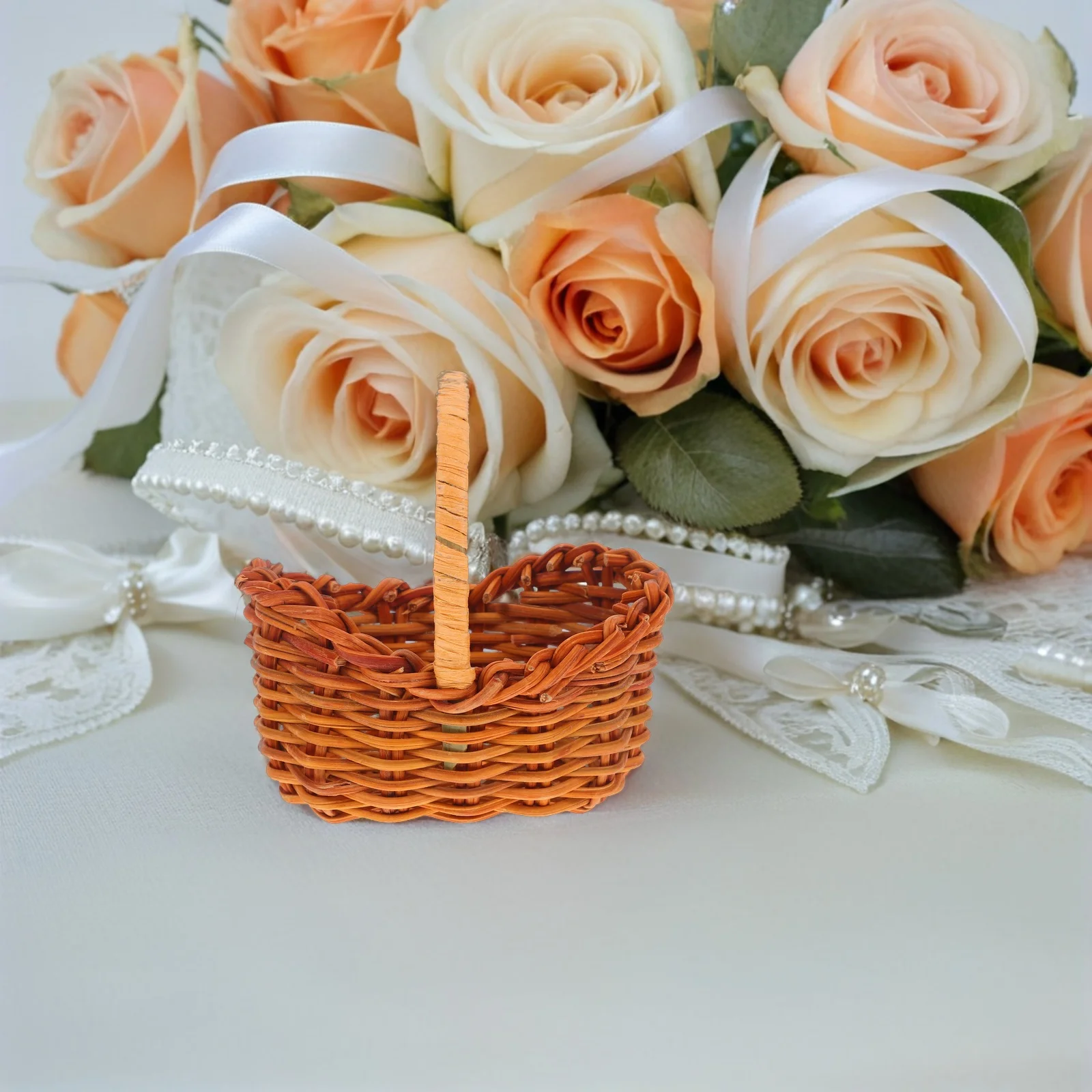 

4pcs Mini Flower Basket: Handwoven Miniature Baskets For Dollhouse Accessories Home Decor Craft Storage Tiny Basket